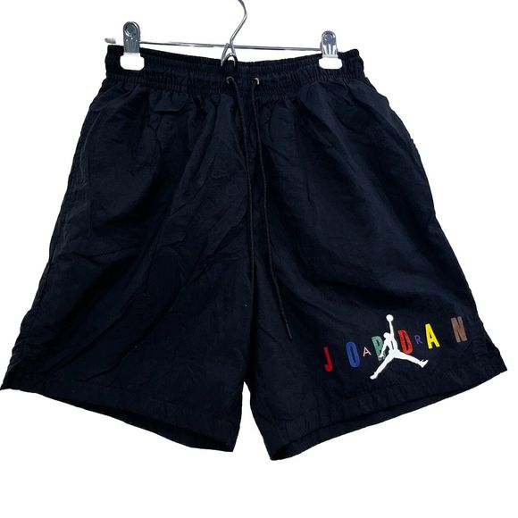Vintage Nike Air Jordan Mens Medium DNA Shorts RARE Black Nylon CD5757 010 Y2K - Picture 1 of 6